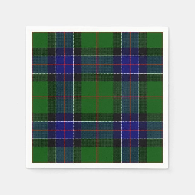 Serviette En Papier Clan Sinclair Tartan (Devant)