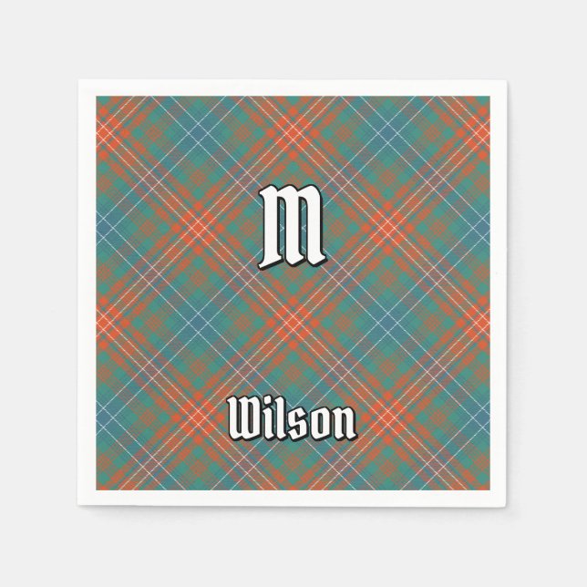 Serviette En Papier Clan Wilson Ancienne Tartan (Devant)