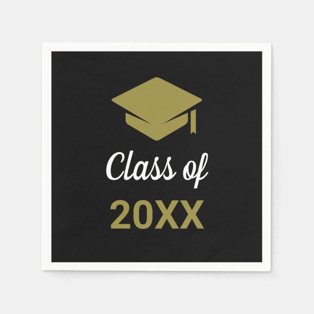 Serviette En Papier Classe De N'Importe Quelle Année Félicats Diplôme  (Devant)