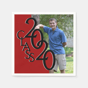 Serviette En Papier Classe de photo Red Grad 2020
