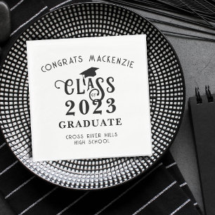 Serviette En Papier Classe d'études Année Félicitations Couleur person