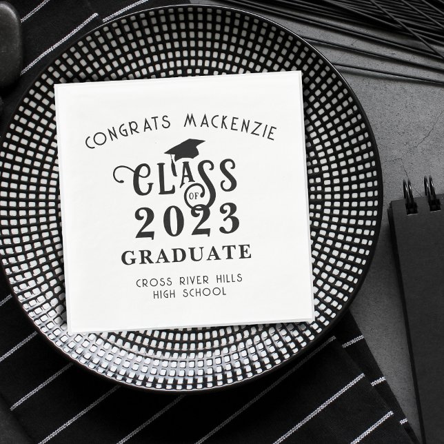 Serviette En Papier Classe d'études Année Félicitations Couleur person (Créateur téléchargé)