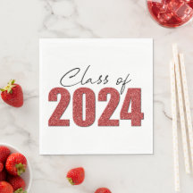 Classe Parties scintillant rouge de 2024
