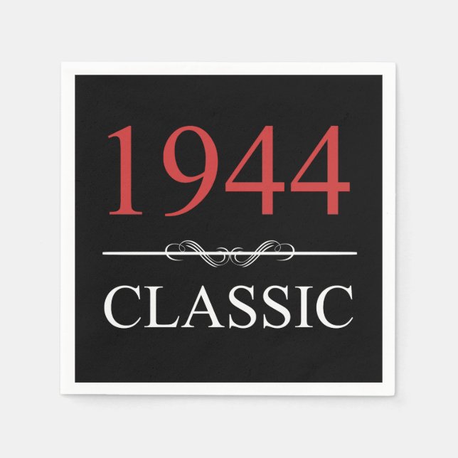 Serviette En Papier Classic 1944 80e anniversaire (Devant)