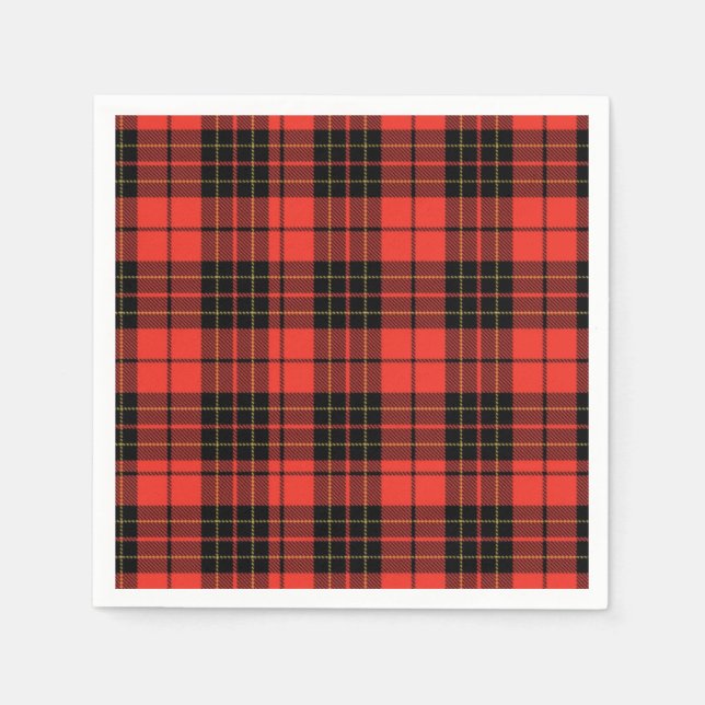 Serviette En Papier Classic Dark Red Baby Shower Napkins (Devant)