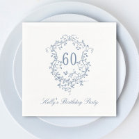 Classic French Victorian Blue 60th Birthday Party