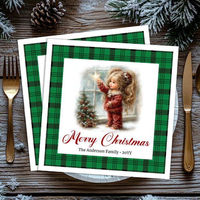 Serviette En Papier Classic Minimal Table Setting Winter Scene Napkins (Classic Minimal Table Setting Winter Scene Napkins)