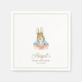 Serviette En Papier Classic Pierre le Baby shower lapin