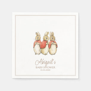 Serviette En Papier Classic Pierre le Baby shower lapin