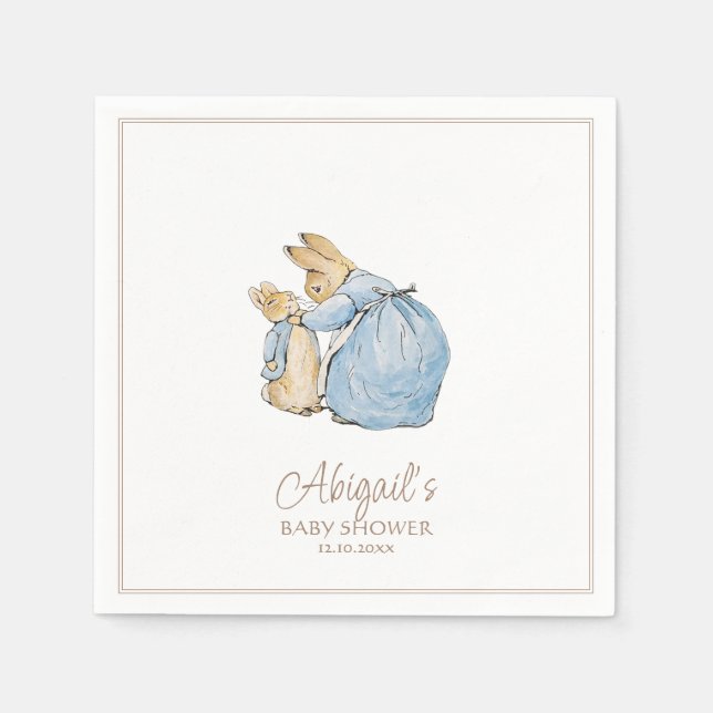Serviette En Papier Classic Pierre le Baby shower lapin (Devant)