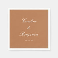 Classic Terracotta Script Mariage élégant Personna