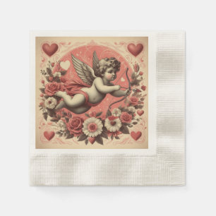 Serviette En Papier Classic/Vintage/Retro Saint-Valentin cupide