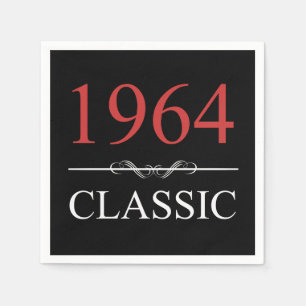 Serviette En Papier Classique 1964 60e anniversaire