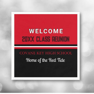 Serviette En Papier Classique ! Papier de réunion de classe personnali