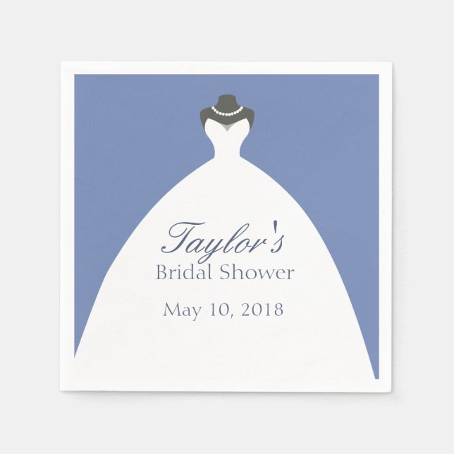 Serviette En Papier Classy Mariage Gown (Devant)