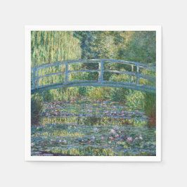Serviette En Papier Claude Monet - Eau Lily étang, Harmonie verte