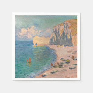 Serviette En Papier Claude Monet - Etretat : Plage et Falaise d'Amont