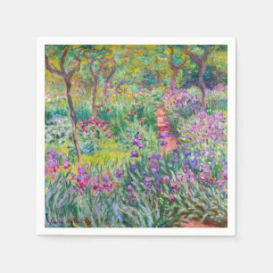 Serviette En Papier Claude Monet - Le jardin d'Iris à Giverny