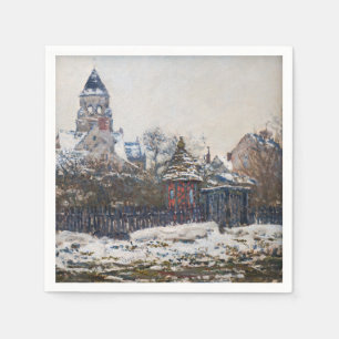 Serviette En Papier Claude Monet - L'église de Vetheuil