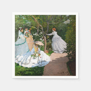 Serviette En Papier Claude Monet - Les femmes dans le jardin