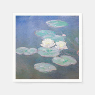 Serviette En Papier Claude Monet - Lys à eau, effet du soir