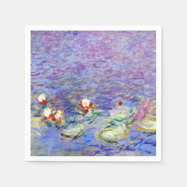 Serviette En Papier Claude Monet - Lys d'eau (Devant)