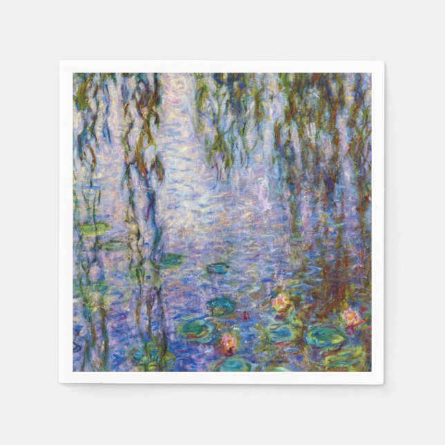 Serviette En Papier Claude Monet - Lys d'eau (Devant)