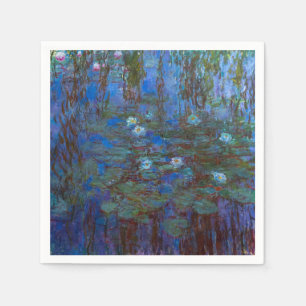 Serviette En Papier Claude Monet - Lys d'Eau Bleue