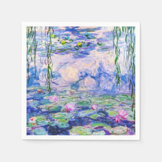 Serviette En Papier Claude Monet - Nymphéas / Nymphéas 1919 (Devant)