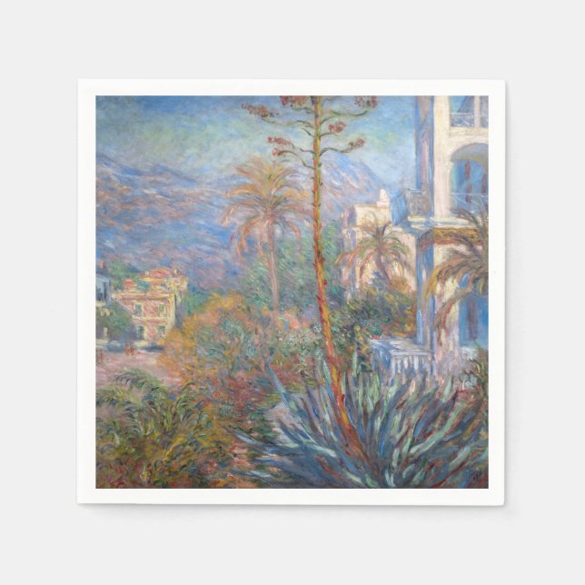 Serviette En Papier Claude Monet - Villas à Bordighera (Devant)
