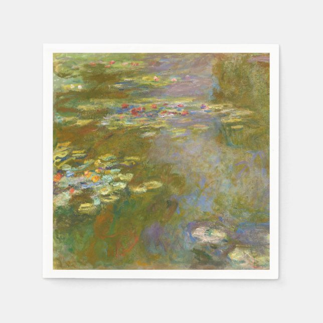Serviette En Papier Claude Monet - Water Lily Pond 1917 (Devant)