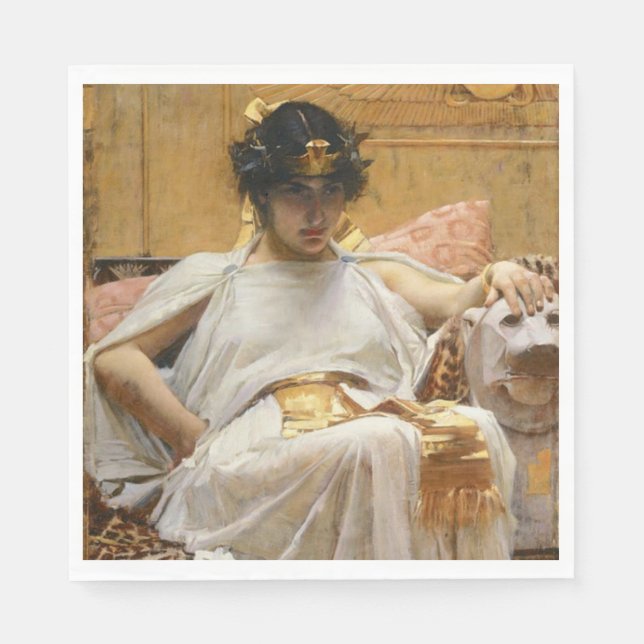 Serviette En Papier Cléopâtre (Ancienne Reine Égyptienne) (Devant)