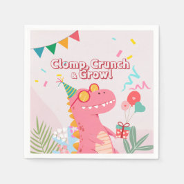 Serviette En Papier Clomp, Crunch & Growl ! Parti Dinosaur