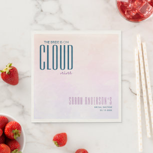 Serviette En Papier Cloud Neuf Élégante Fête des mariées Dreamy
