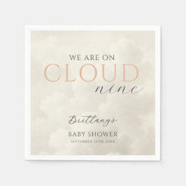 Serviette En Papier Cloud Neuf nuages blancs Baby shower