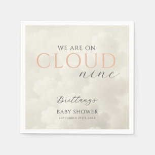 Serviette En Papier Cloud Neuf nuages blancs Baby shower