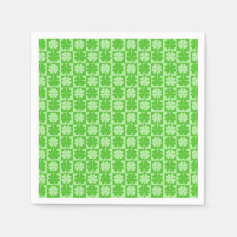 Serviette En Papier Clover à quatre feuilles shamrock