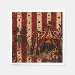 Serviette En Papier Clown Tueur de Cirque Ensorcelé Nuit d'Halloween