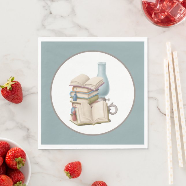 Serviette En Papier club de lecture mignon (En situation)