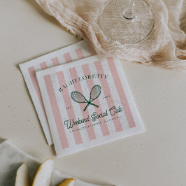 Serviette En Papier Club de tennis | Bachelorette