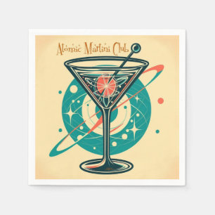 Serviette En Papier Club Martini atomique