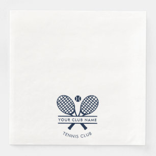Serviette En Papier Club sportif moderne Nom de l'équipe de tennis