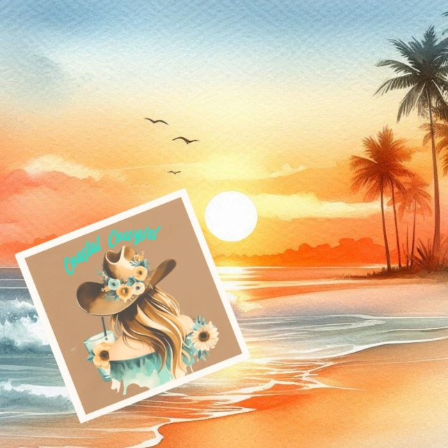 Serviette En Papier Coastal Cowgirl Western (Créateur téléchargé)