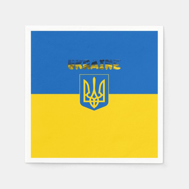 Serviette En Papier Coat des bras de Ukrainian (Devant)