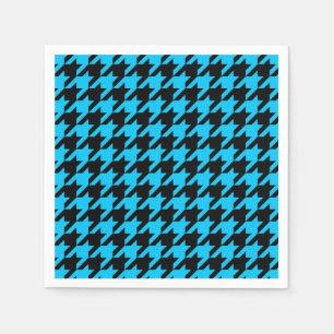 Serviette En Papier Coche de pied noir bleu