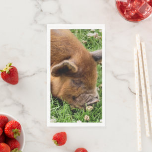 SERVIETTE EN PAPIER COCHON MIGNON