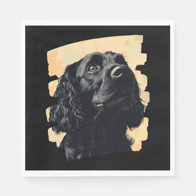 Serviette En Papier Cocker Spaniel (Devant)