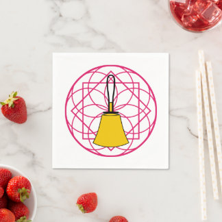 Serviette En Papier Cocktail à main Napkin - Bell Mandala