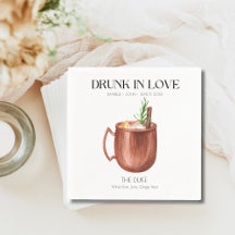 Cocktail amusant serviettes pour bar Mariage