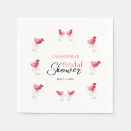 Serviette En Papier Cocktail Beverage Fête des mariées Bow rose